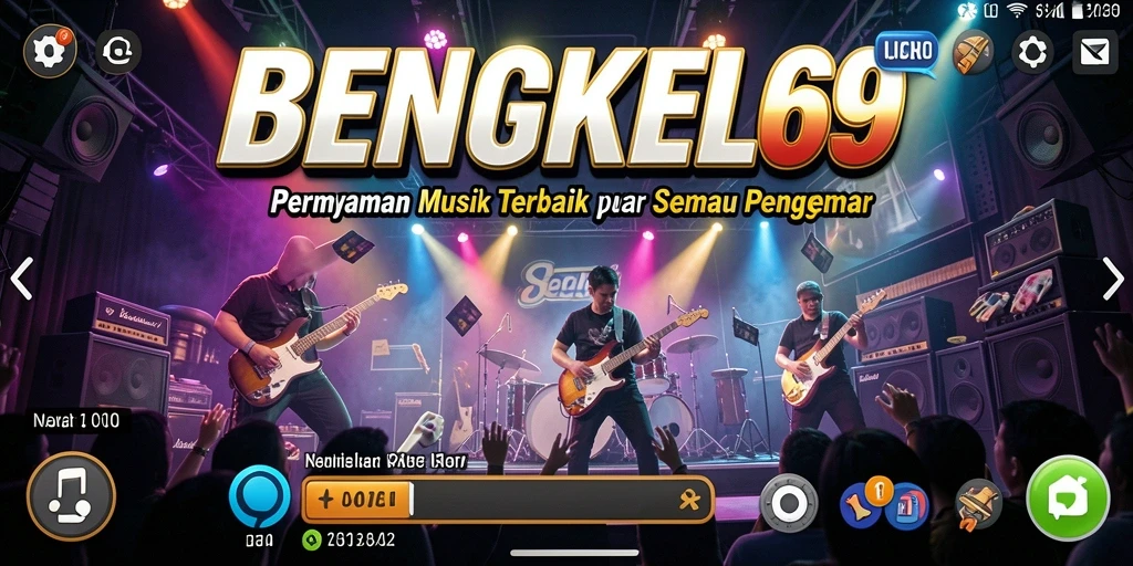 Screenshot gameplay menampilkan interaksi seru dengan musik.