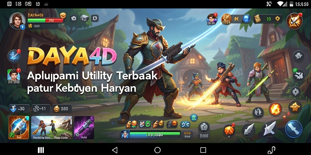 Screenshot utama DAYA4D menampilkan antarmuka aplikasi Utility yang user-friendly.