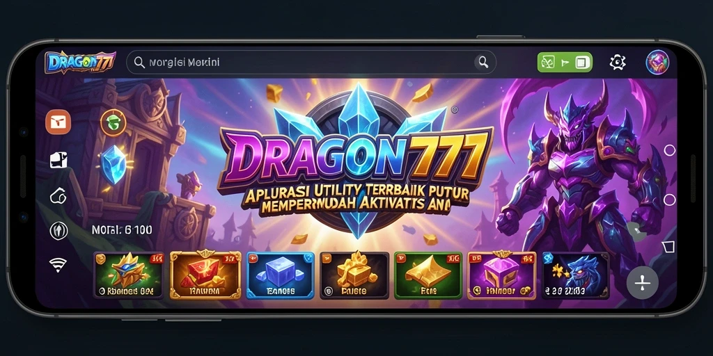 Screenshot utama dari DRAGON777 menampilkan antarmuka yang intuitif dan rapi.