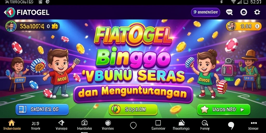 Tampilan gameplay Bingo yang seru dan interaktif di FIATOGEL.