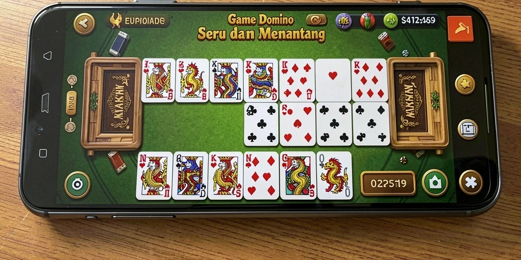 Screenshot gameplay KAKRP yang menampilkan aksi seru domino.
