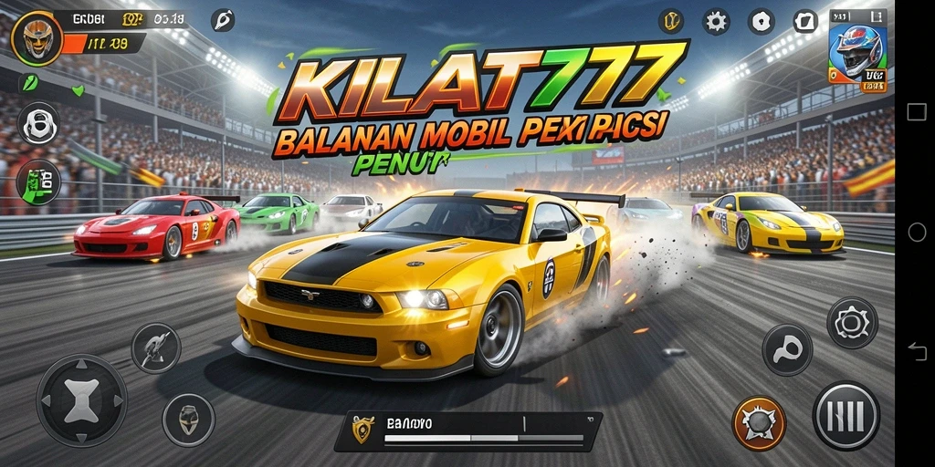 Screenshot KILAT77 yang menunjukkan aksi balapan yang mendebarkan.