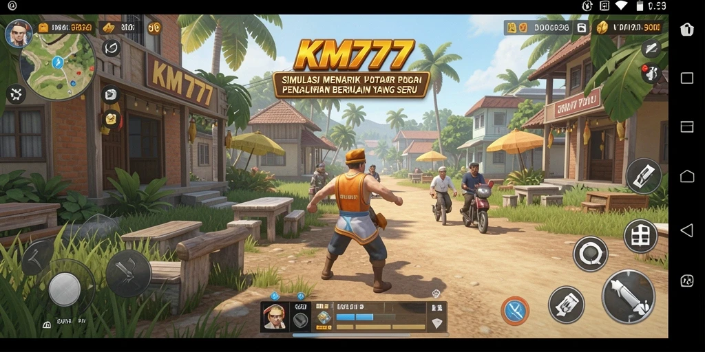 Tampilan gameplay KM777 yang menarik dan interaktif.