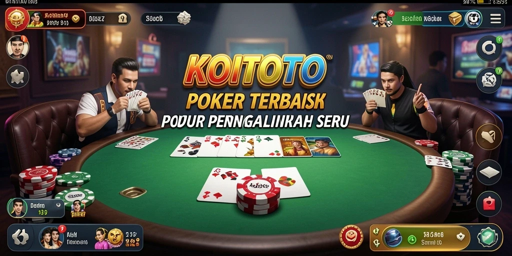 Screenshot gameplay KOITOTO menampilkan keseruan bermain Poker.