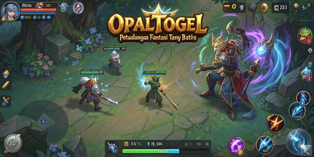 Screenshot gameplay OPALTOGEL menampilkan karakter beraksi di dunia fantasi.