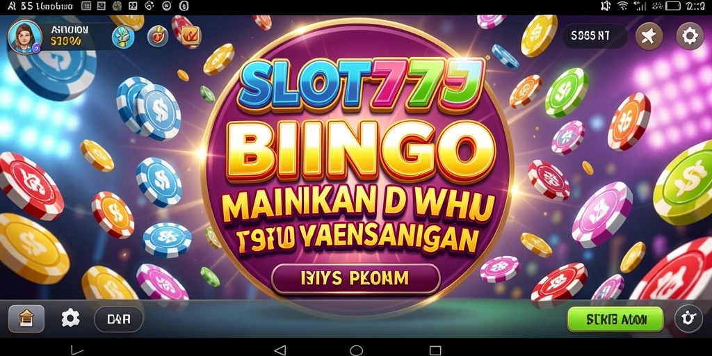 Tampilan gameplay SLOT777 yang menampilkan suasana Bingo yang meriah.