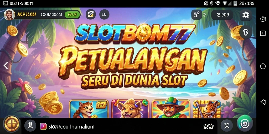 Tampilan gameplay menakjubkan di dunia petualangan SLOTBOM77.