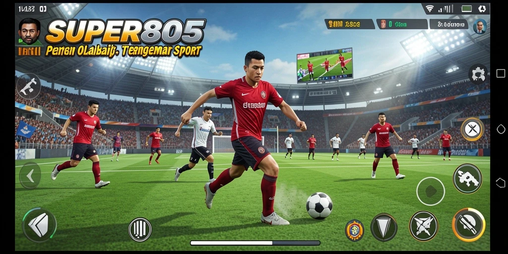 Screenshot dari gameplay SUPER805 menunjukkan pertandingan yang seru dan penuh aksi.