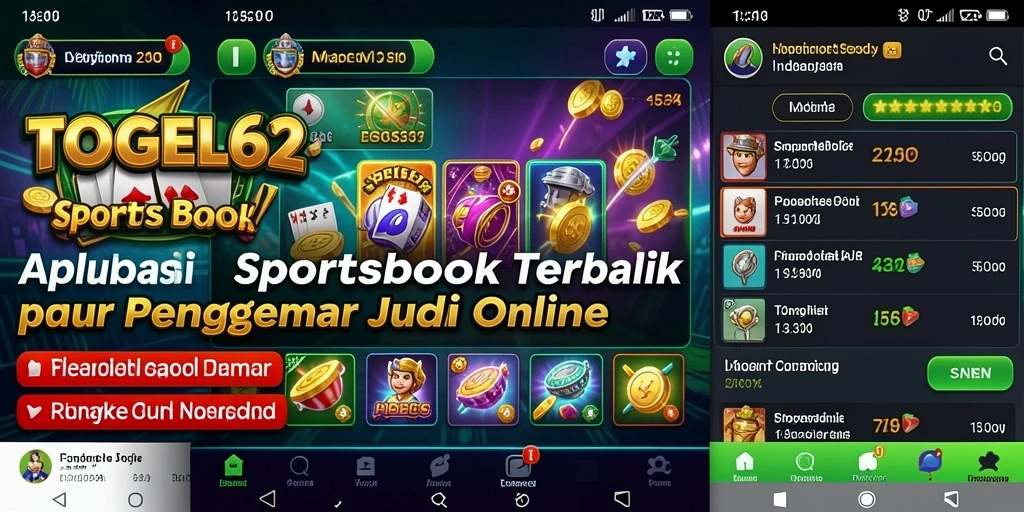 Tampilan gameplay menarik dari aplikasi Sportsbook TOGEL62.