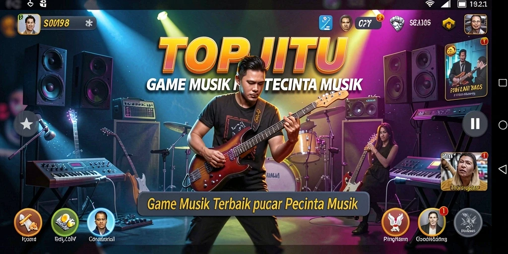 Gameplay menarik dari aplikasi musik TOPJITU yang mengasyikkan.