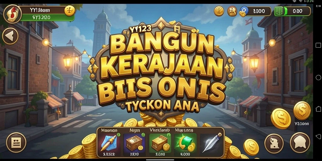 Tampilan gameplay YY123 yang seru dan mendebarkan dalam dunia Tycoon.